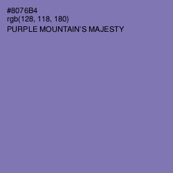 #8076B4 - Purple Mountain's Majesty Color Image